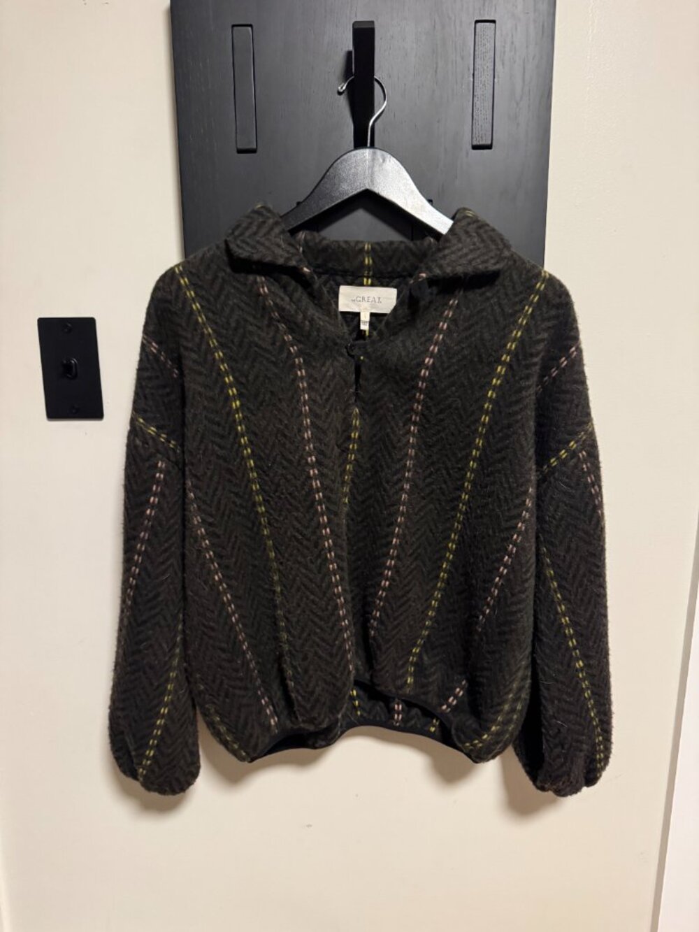 The Great. The Outlander Pullover. -- Moss Creek Chevron Stripe Size 1